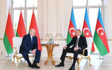 Azərbaycan və Belarus prezidentlərinin təkbətək görüşü olub