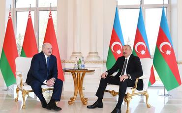 Azərbaycan və Belarus prezidentlərinin təkbətək görüşü olub