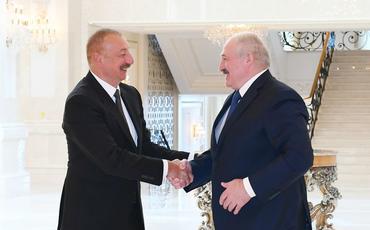 Azərbaycan və Belarus prezidentlərinin təkbətək görüşü olub