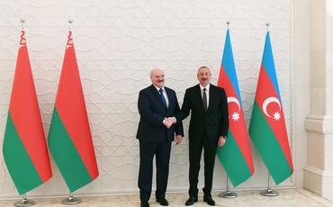 Azərbaycan və Belarus prezidentlərinin təkbətək görüşü olub