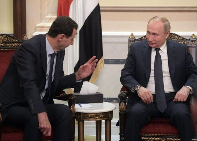 Putin və Bəşər Əsəd arasında telefon danışığı olub