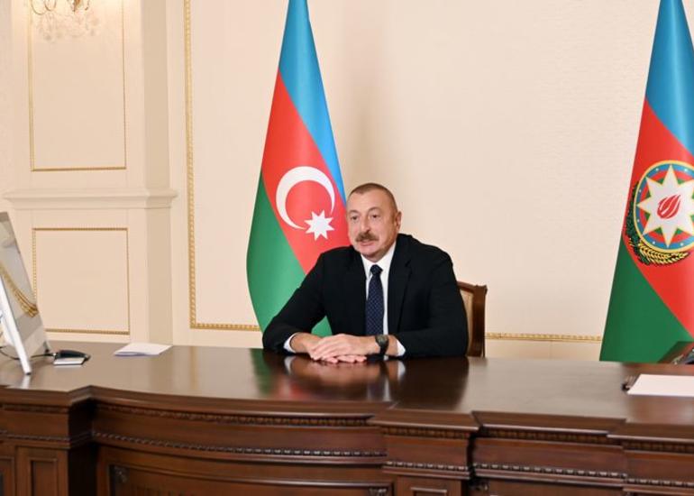 Prezident İlham Əliyevin Dünya İqtisadi Forumunun prezidenti ilə videokonfrans formatında görüşü olub