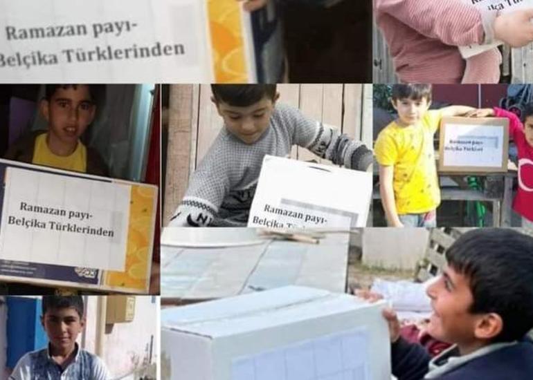 Belçikalı türklərdən Azərbaycanda 450 azətminatlı ailəyə Ramazan payı