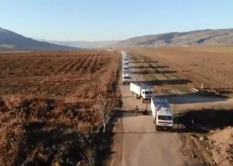 Rusiya sülhməramlıları Kəlbəcərə 420 ton yük çatdırıb