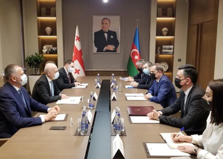 Azərbaycan və Gürcüstan XİN başçıları arasında geniş tərkibli görüş keçirilir