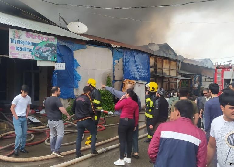 Bərdə bazarındakı yanğın söndürülüb
