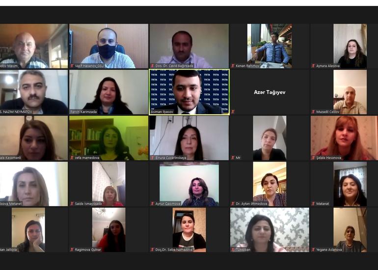 Gəncə Dövlət Universitetində onlayn seminar keçirilib (FOTO)