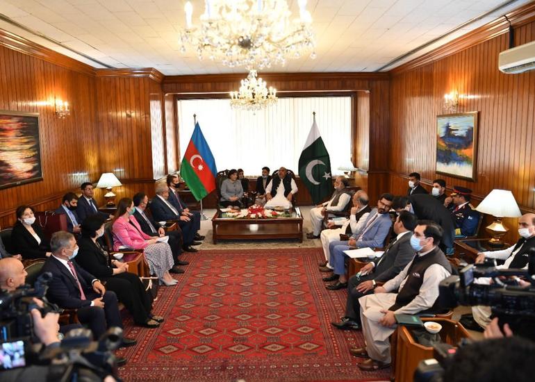 Sahibə Qafarova Pakistan Milli Assambleyanın Sədri ilə görüşüb (FOTO)