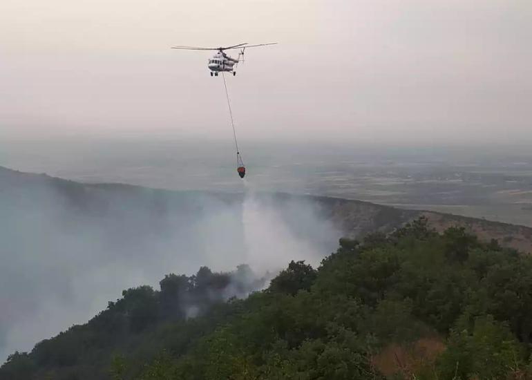 Xocavənddə yanğın: 2 helikopter cəlb edildi