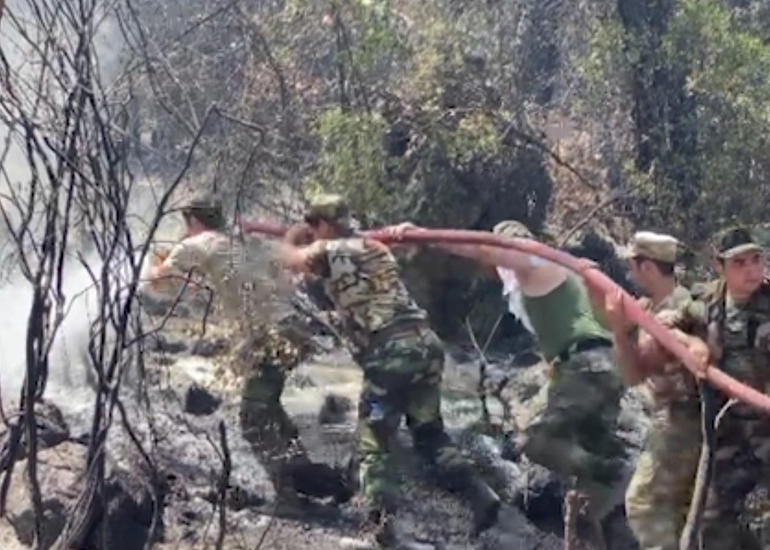 Azərbaycanlı yanğınsöndürənlər Türkiyədə fəaliyyətlərini davam etdirirlər