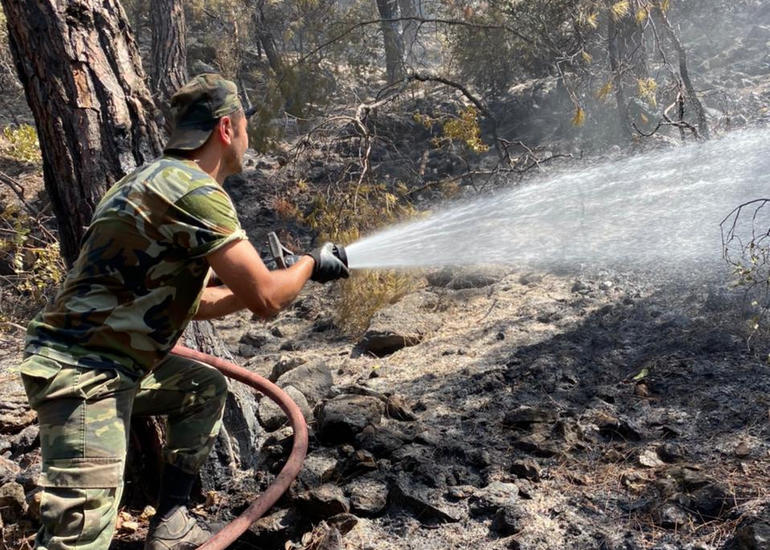 FHN-in yanğınsöndürmə qüvvələri Türkiyədə yanğınlarla mübarizəni davam etdirir