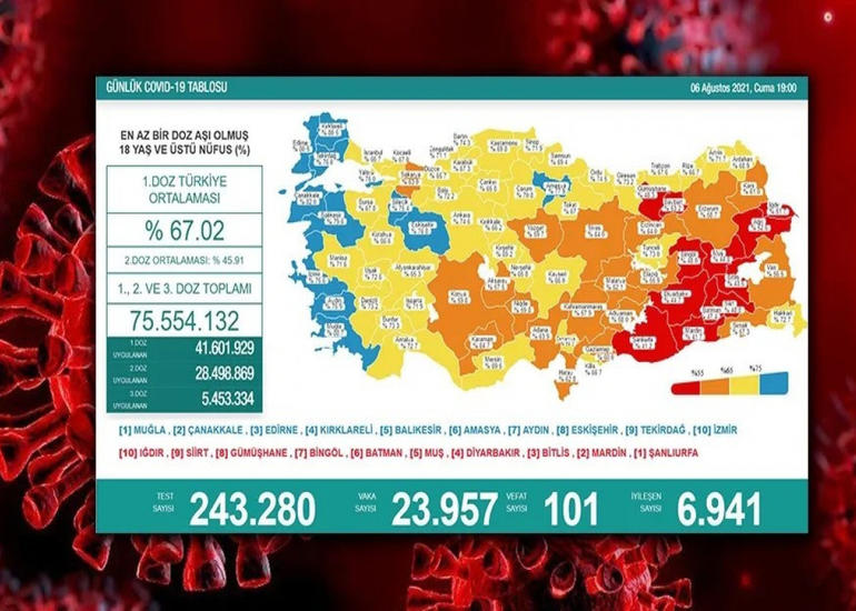 Türkiyədə bu gün koronavirusdan 101 nəfər ölüb