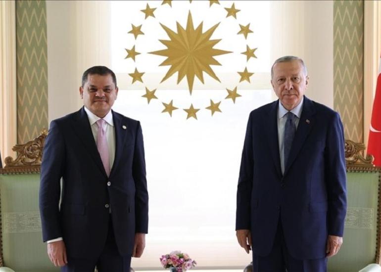 Türkiyə prezidenti Liviyanın baş naziri ilə danışıqlar aparıb
