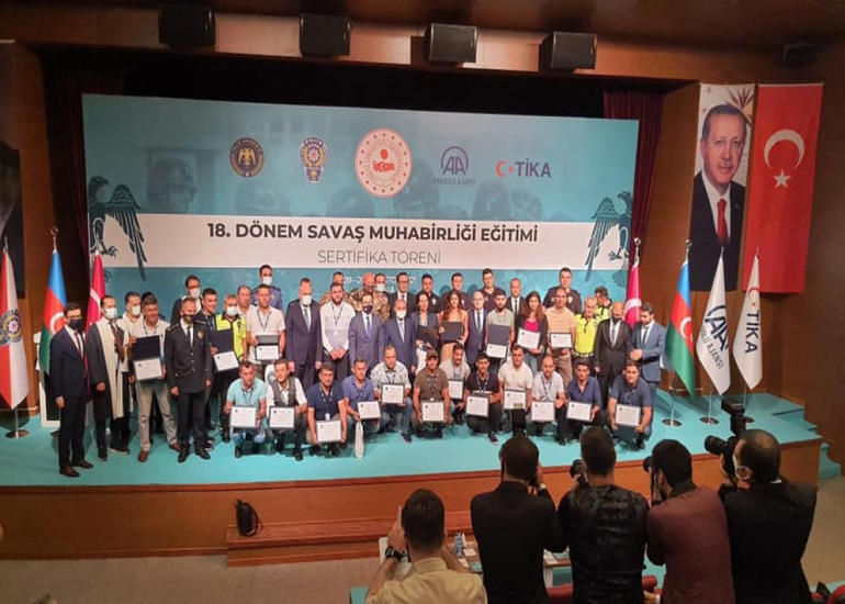 Türkiyədə “Hərbi jurnalistika” mövzusunda keçirilən təlimlər başa çatıb