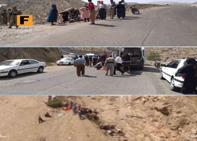 İranda avtobus dərəyə aşıb, 14 nəfər ölüb