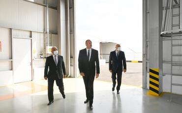 Prezident İlham Əliyev Sumqayıt Elektrik Stansiyasının yeni estakada nasos stansiyasının açılışında iştirak edib