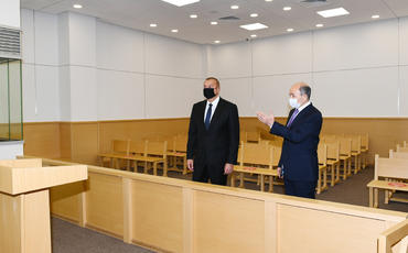 Prezident İlham Əliyev Sumqayıt Məhkəmə Kompleksinin açılışını edib
