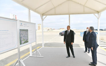 Prezident Sumqayıtda güzəştli mənzil layihəsinin növbəti yaşayış kompleksinin təməlini qoyub