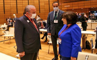 Mustafa Şentop Vyanada Sahibə Qafarova ilə görüşüb