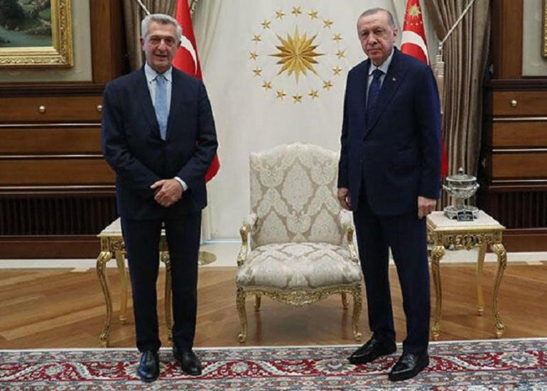 Türkiyə Prezidenti BMT-nin Qaçqınlar üzrə Ali Komissarını Ankarada qəbul edib