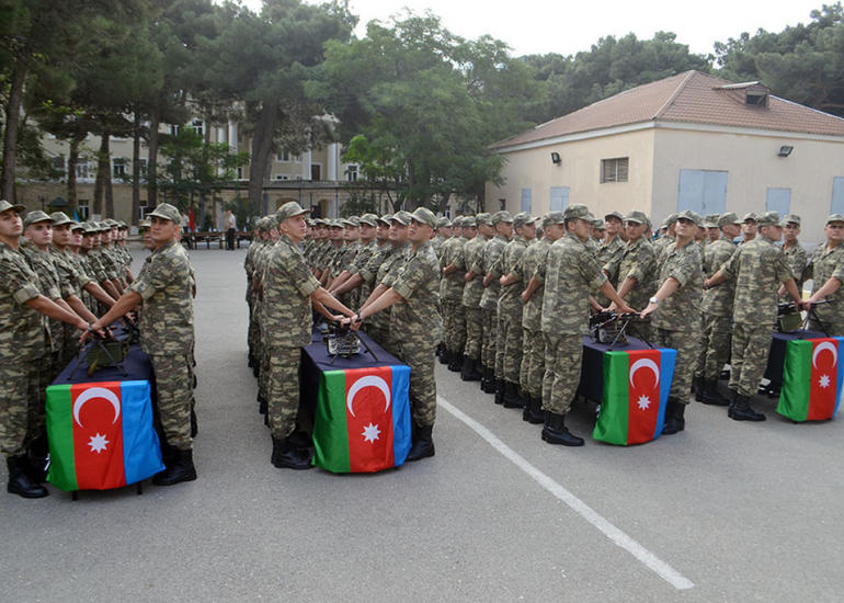Hərbi tibb fakültəsi kursantlarının andiçmə mərasimi keçirilib