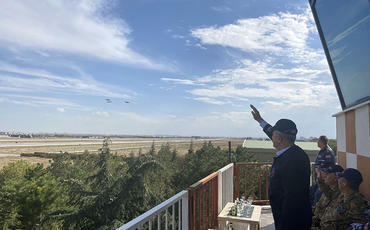 Zakir Həsənov və Hulusi Akar “TurAz Şahini - 2021” birgə taktiki-uçuş təlimlərini izləyib