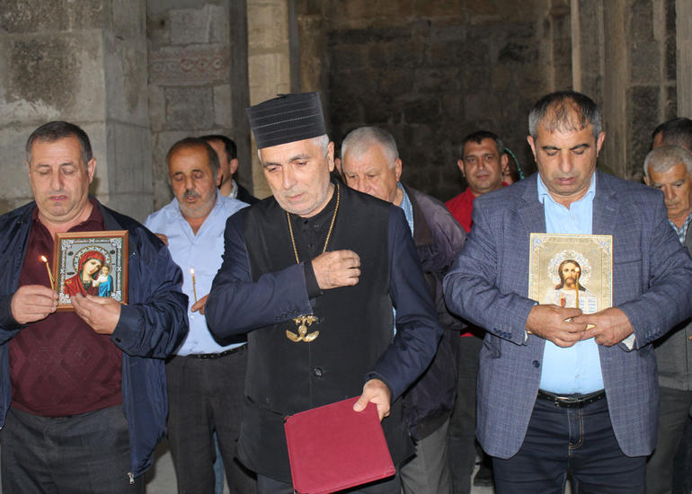 Anım günü münasibətilə Laçın rayonunun Ağoğlan məbədində mərasim təşkil olunub