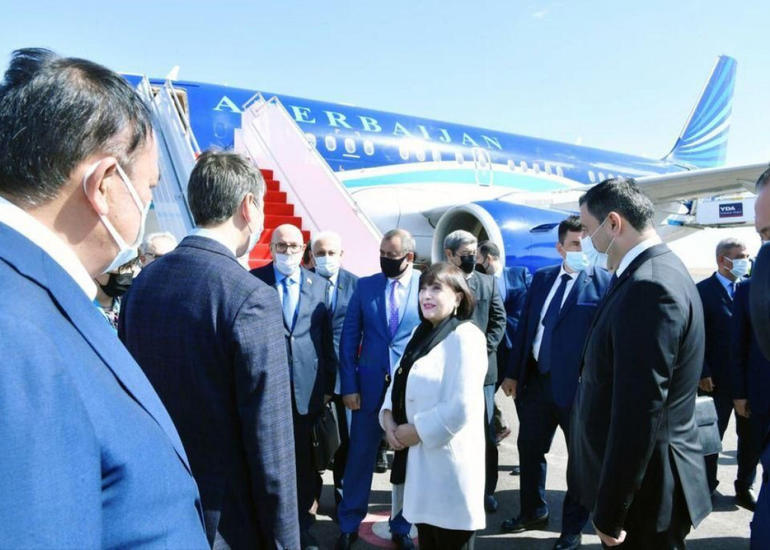 Milli Məclisin sədri Qazaxıstana işgüzar səfər edib