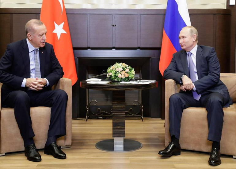 Soçidə Ərdoğanla Putin arasında görüş başlayıb