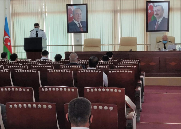 FHN-in Kiçikhəcmli Gəmilərə Nəzarət və Sularda Xilasetmə Dövlət Xidmətində toplantı keçirilib