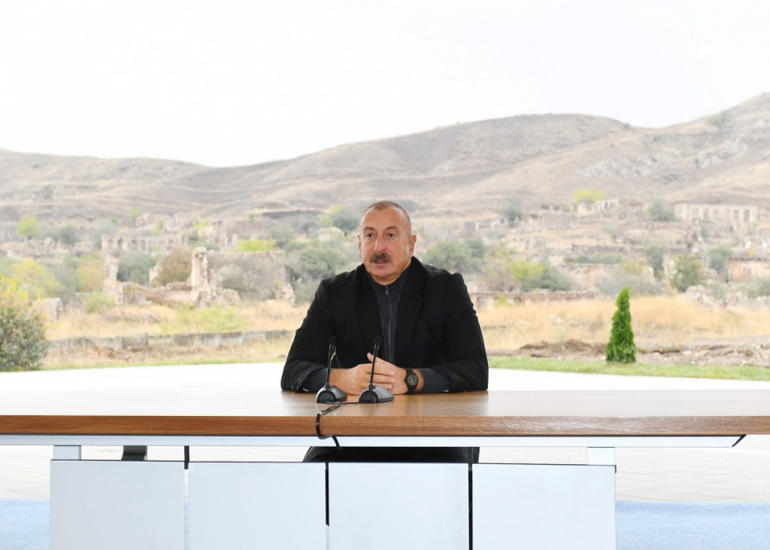 Prezident: "Biz müharibəni zəfərlə başa vurduq, sülh dövrünü də zəfərlə başlamışıq və zəfərlə başa vuracağıq"