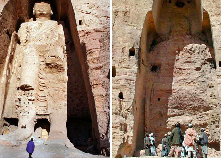 "Taliban" Əfqanıstanda dağıdılmış Budda heykəllərinin yerini qoruyacağına vəd verib