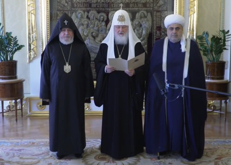 Patriarx Kirill dini liderlərin üçtərəfli görüşünə dair bəyanat yayıb