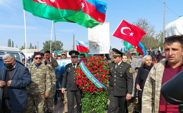 Vətən müharibəsi şəhidi İxtiyar Əliyev Goranboyda dəfn edilib