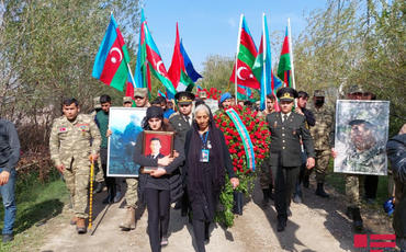 Vətən müharibəsi şəhidi İxtiyar Əliyev Goranboyda dəfn edilib