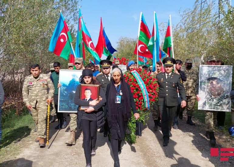 Vətən müharibəsi şəhidi İxtiyar Əliyev Goranboyda dəfn edilib
