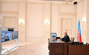 Prezident İlham Əliyev MDB Dövlət Başçıları Şurasının videokonfrans formatında keçirilən iclasında iştirak edib