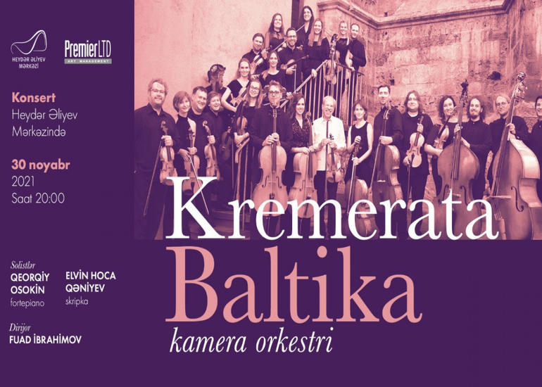“Qremmi” mükafatı laureatı “Kremerata Baltika” kamera orkestri Heydər Əliyev Mərkəzində çıxış edəcək