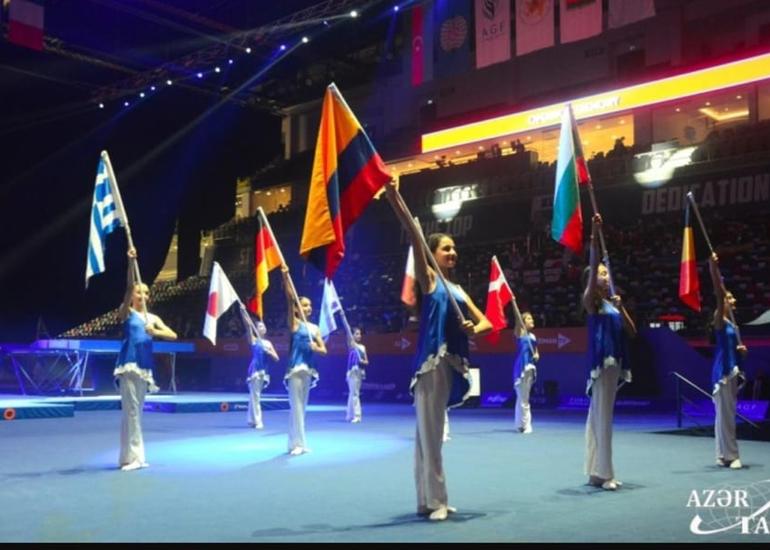 Kolumbiya Bakıda keçirilən idman gimnastikası üzrə dünya çempionatında iştirak edir