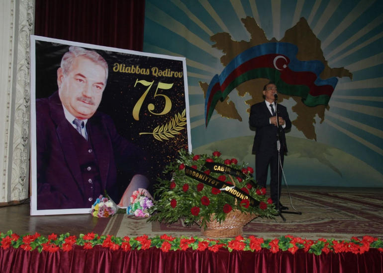 Əliabbas Qədirovun 75 illik yubileyi keçirilib