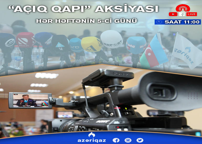 "Azəriqaz" media və QHT nümayəndələrinin suallarını cavablandıracaq