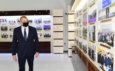Prezident İlham Əliyev AZƏRTAC-ın yeni binası ilə tanış olub