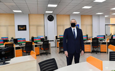 Prezident İlham Əliyev AZƏRTAC-ın yeni binası ilə tanış olub