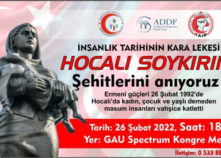 Quzey Kıbrısda Xocalı soyqırımı ilə bağlı beynəlxalq konfrans keçiriləcək