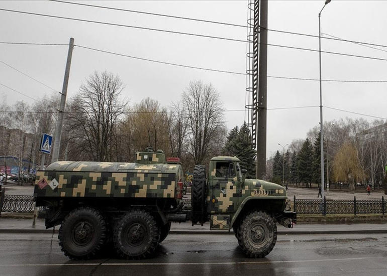 Kiyev regionunda ehtiyatda olan hərbçilərə 18 min silah-sursat paylanıb