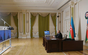 Prezident İlham Əliyev Şahin Seyidzadəni videoformatda qəbul edib