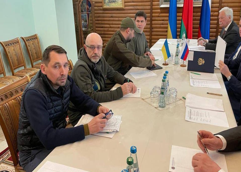 Ukrayna tərəfi Rusiya ilə danışıqların ikinci raundunun gündəliyini açıqlayıb