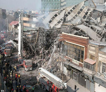 İranda binanın çökməsi nəticəsində ölənlərin sayı 10-a çatıb