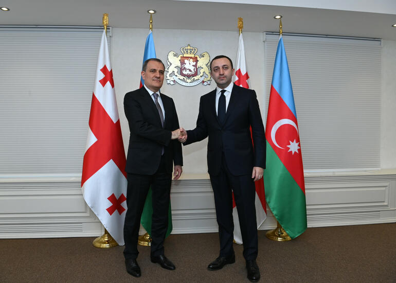 Ceyhun Bayramov Gürcüstan Baş naziri ilə görüşüb