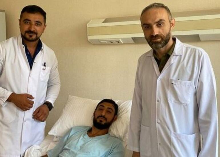 Qaziyə sinir nəql edildi, barmaqları işlədi